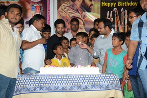 Fans Celebrate NTR Birthday at Don Bosco School
